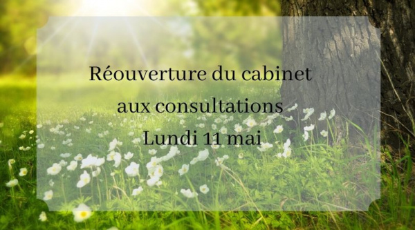 Réouverture du cabinet le 11 mai