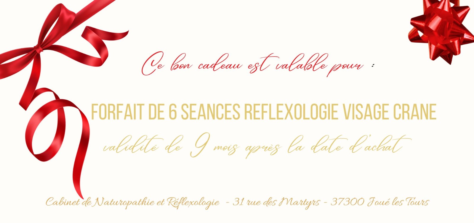 Forfait 5 séances + 1 OFFERTE Réflexologie Visage Crâne Forfait 5 séances + 1 OFFERTE Réflexologie Visage Crâne
